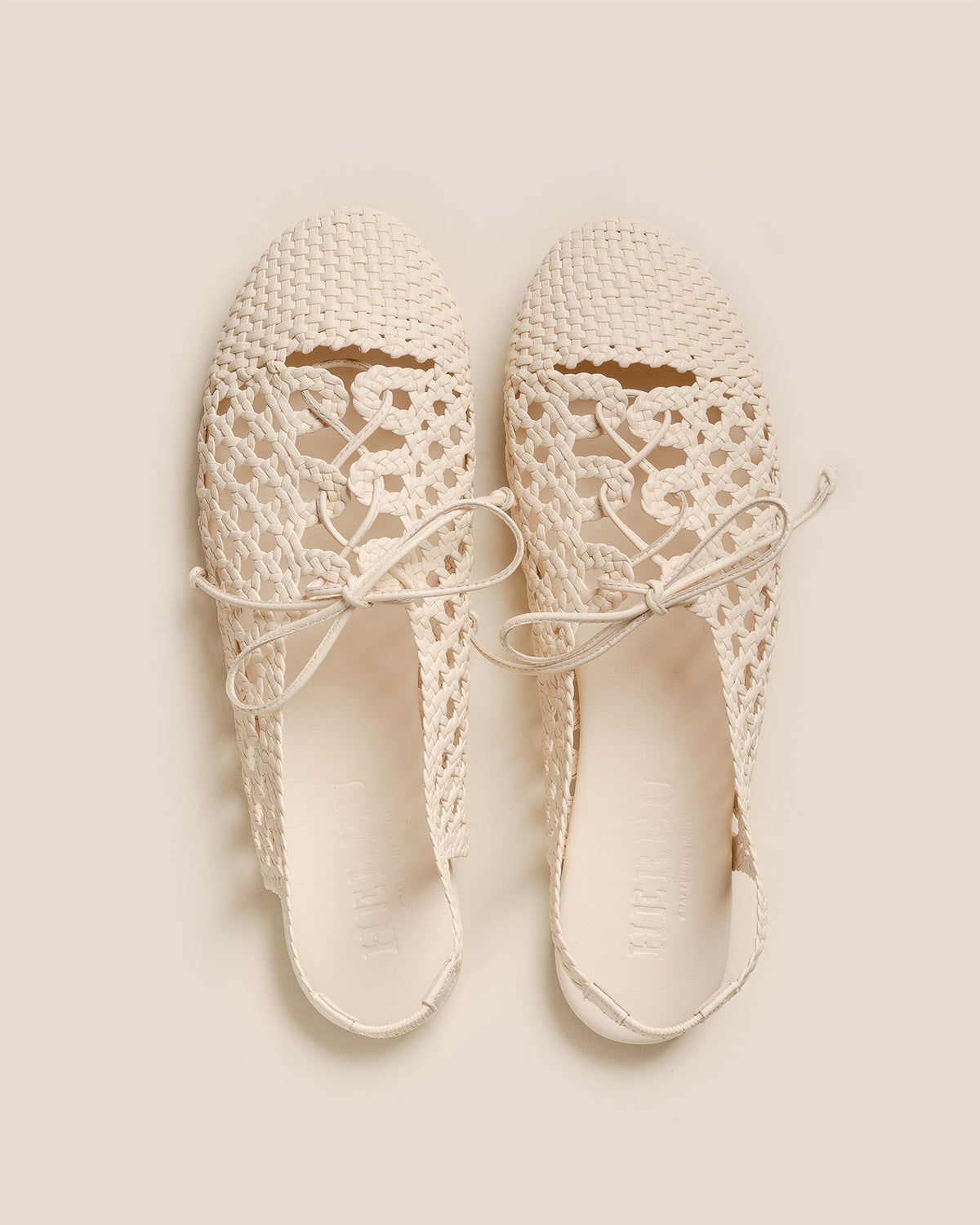 SARDANA - Lace-up Woven Slingback Pump