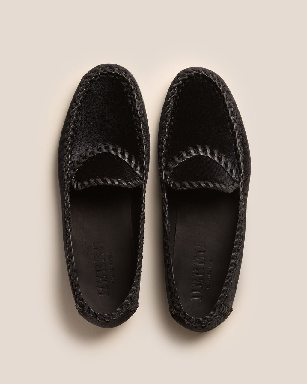 SASTRE VELVET - Braided Seams Pull-on Loafer