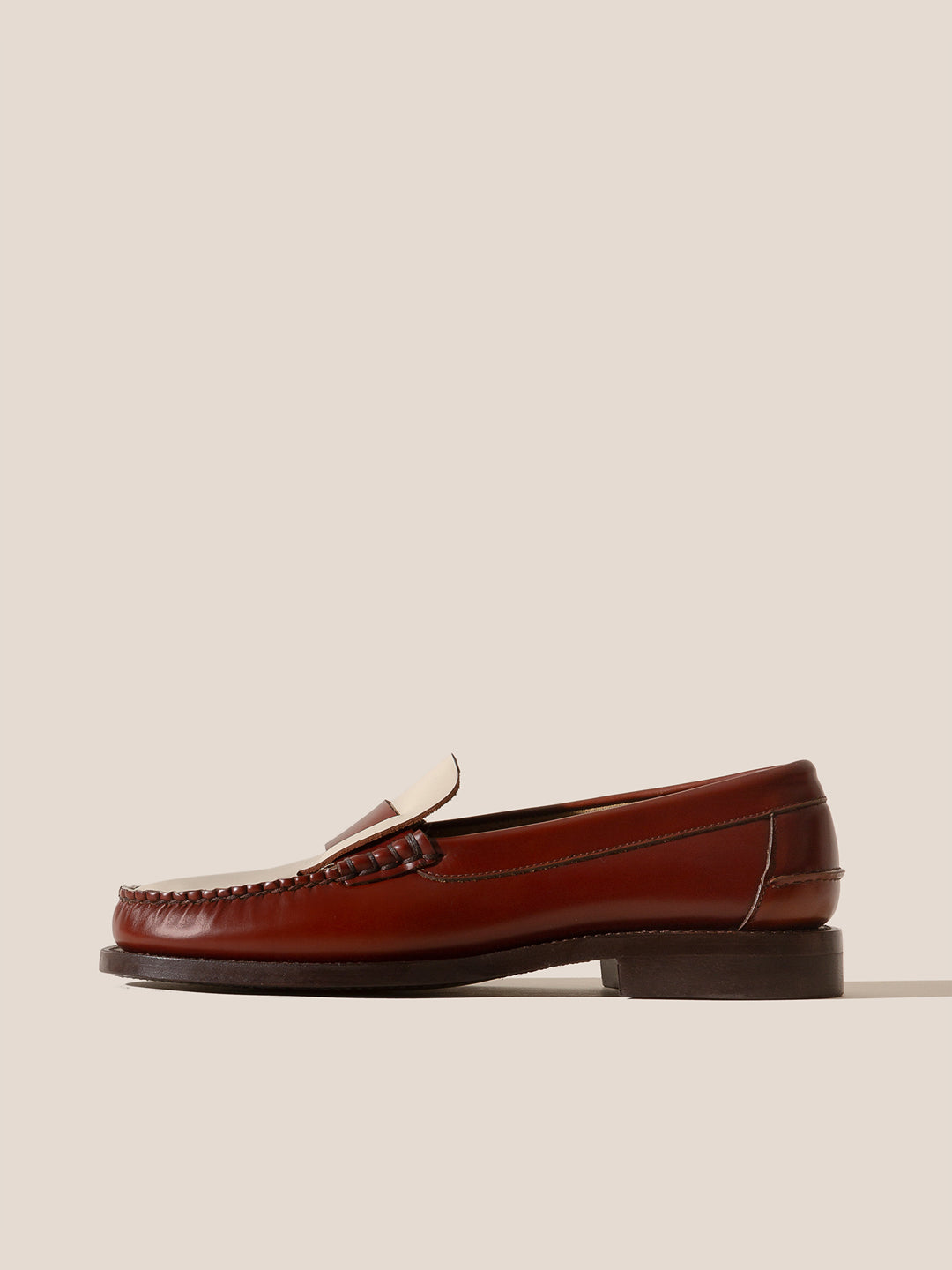 SINEU R BICOLOR - Men's Interlaced-detail Slip-on Loafer