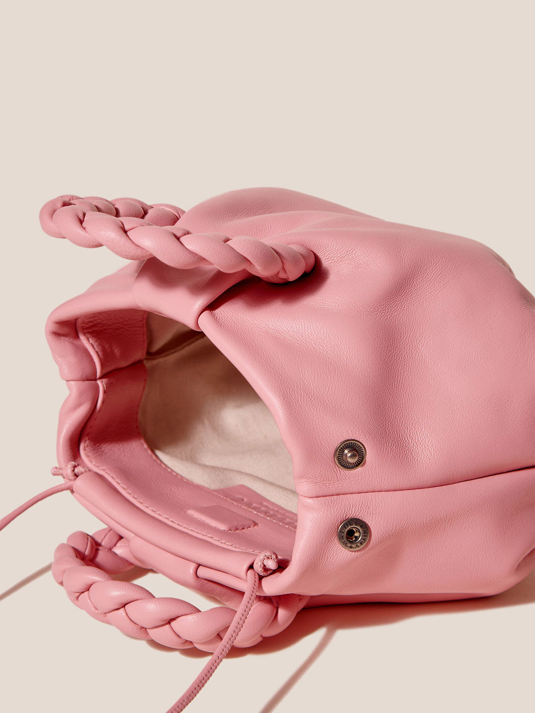 BOMBON - Plaited-handle Leather Handbag