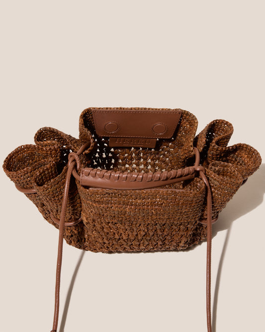 【予約販売】ARTA MINI CROCHET RAFFIA - Pleated Crossbody Bag