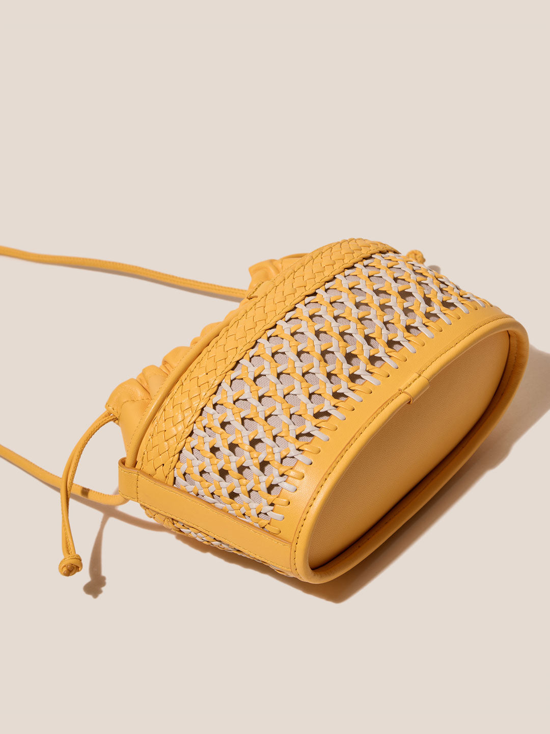 GAIA - Woven Bucket Crossbody Bag