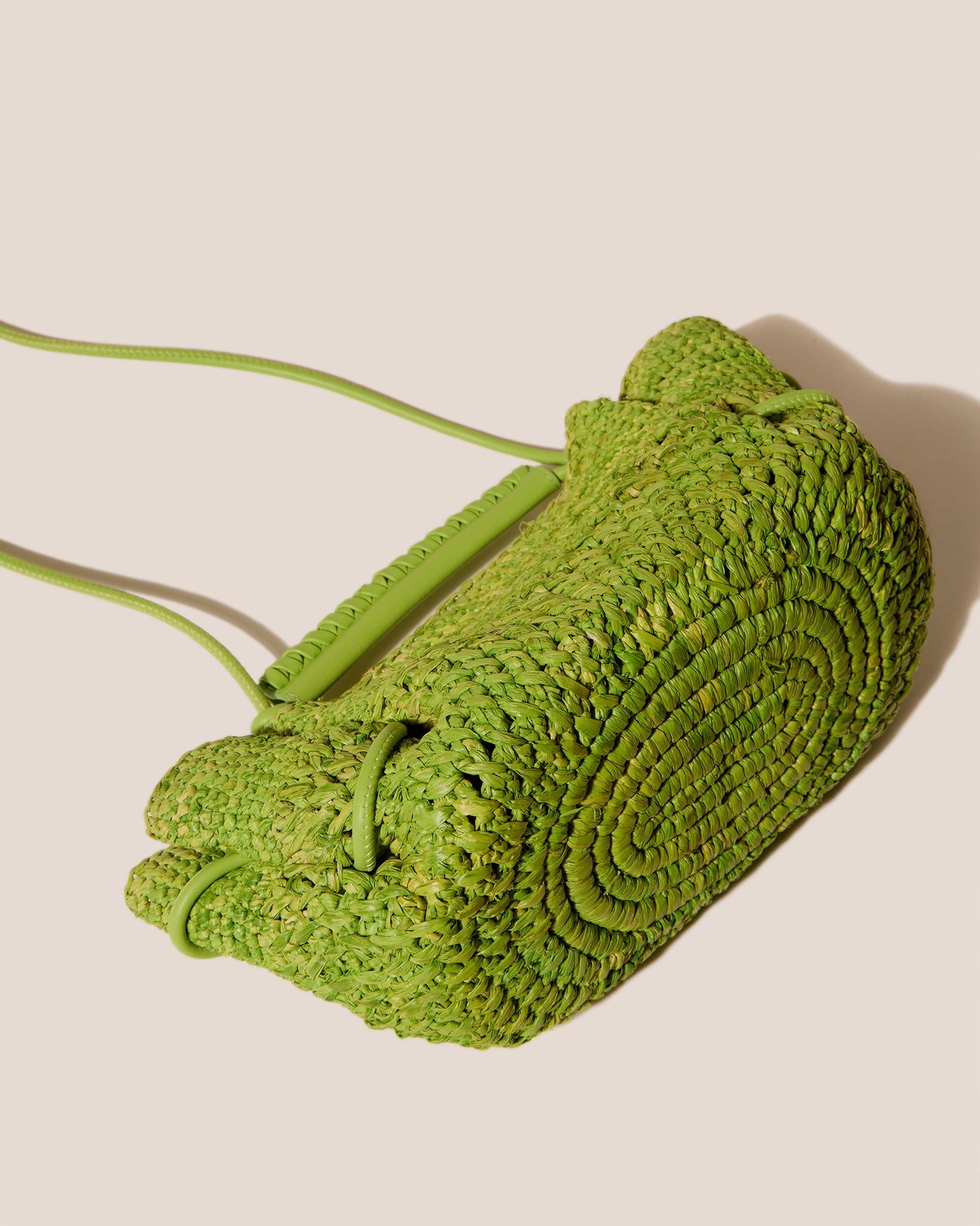 ARTA MINI CROCHET RAFFIA - Pleated Crossbody Bag