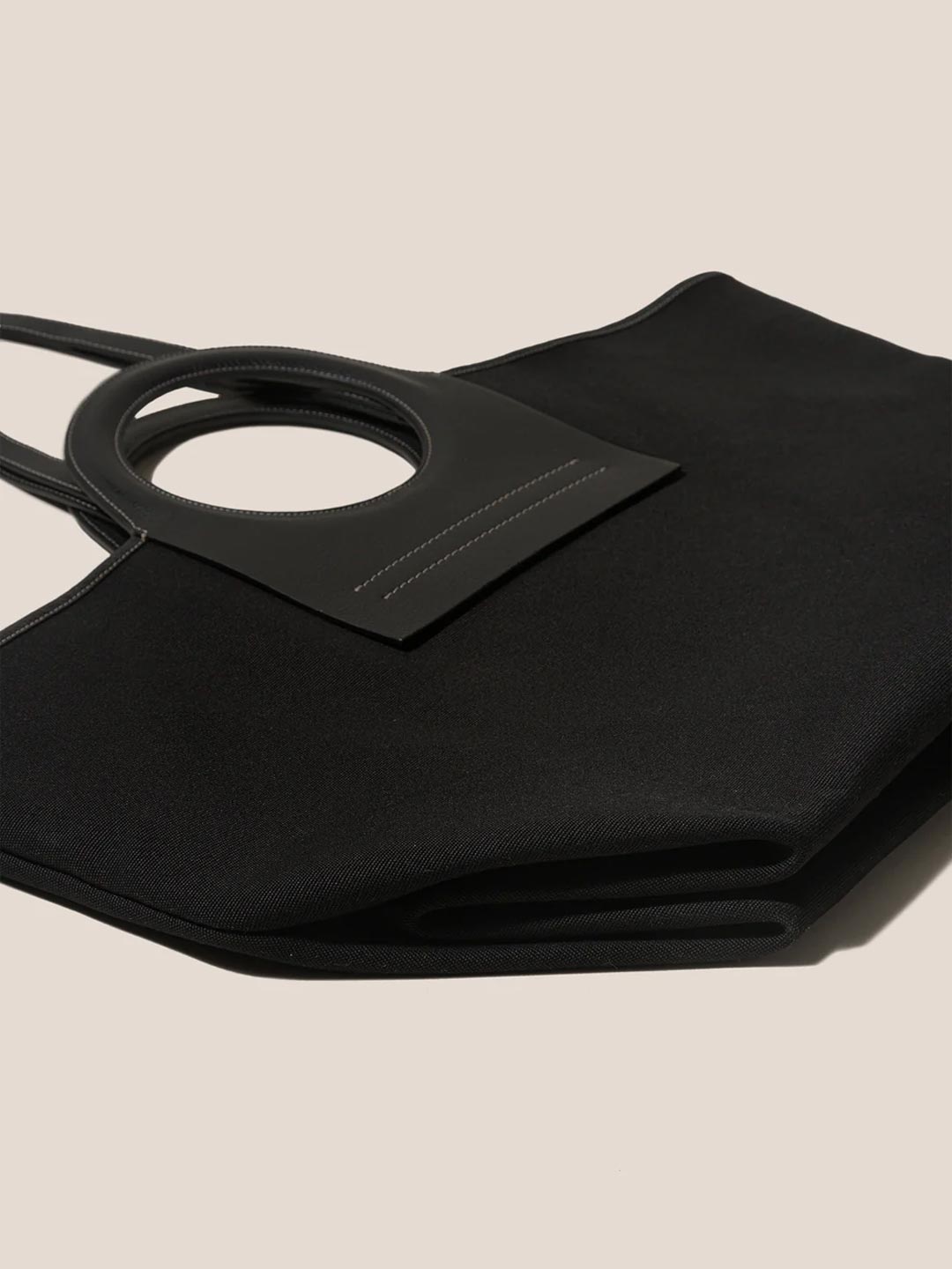 CALA L GRAINY - Leather-trimmed Canvas Tote Bag