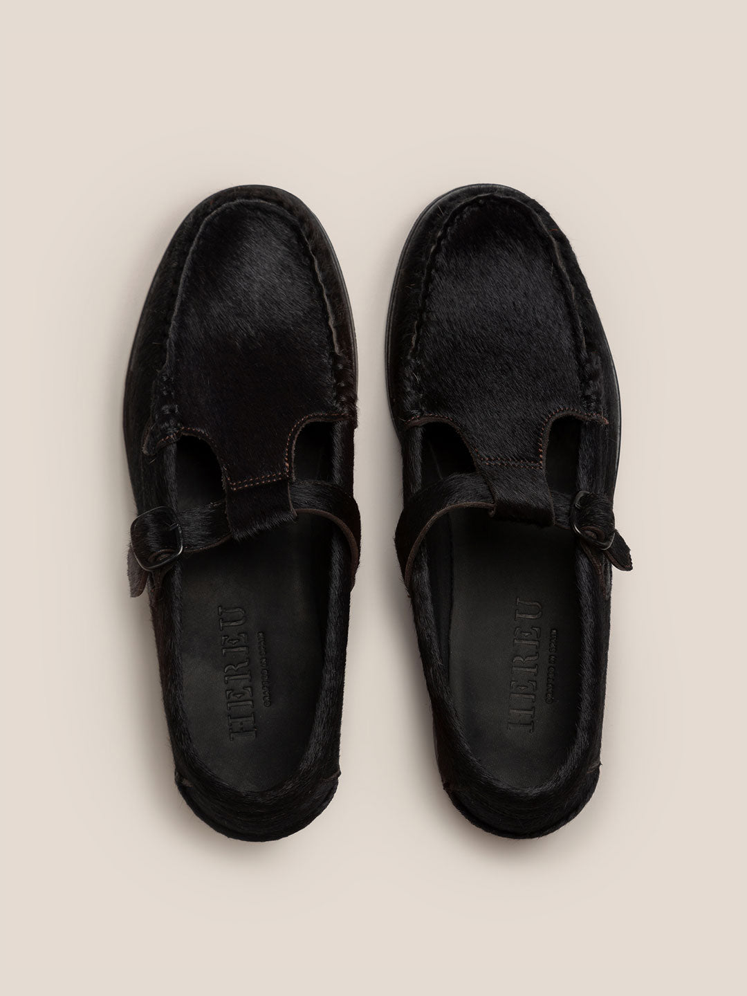 ALBER CALF HAIR - Men's T-bar Loafer