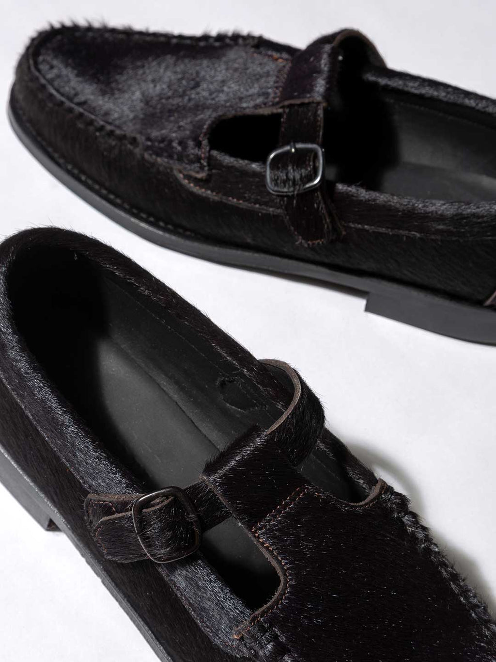 ALBER CALF HAIR - Men's T-bar Loafer