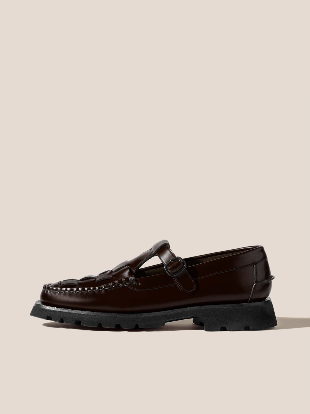 SOLLER SPORT - Tread Sole T-Bar Loafers