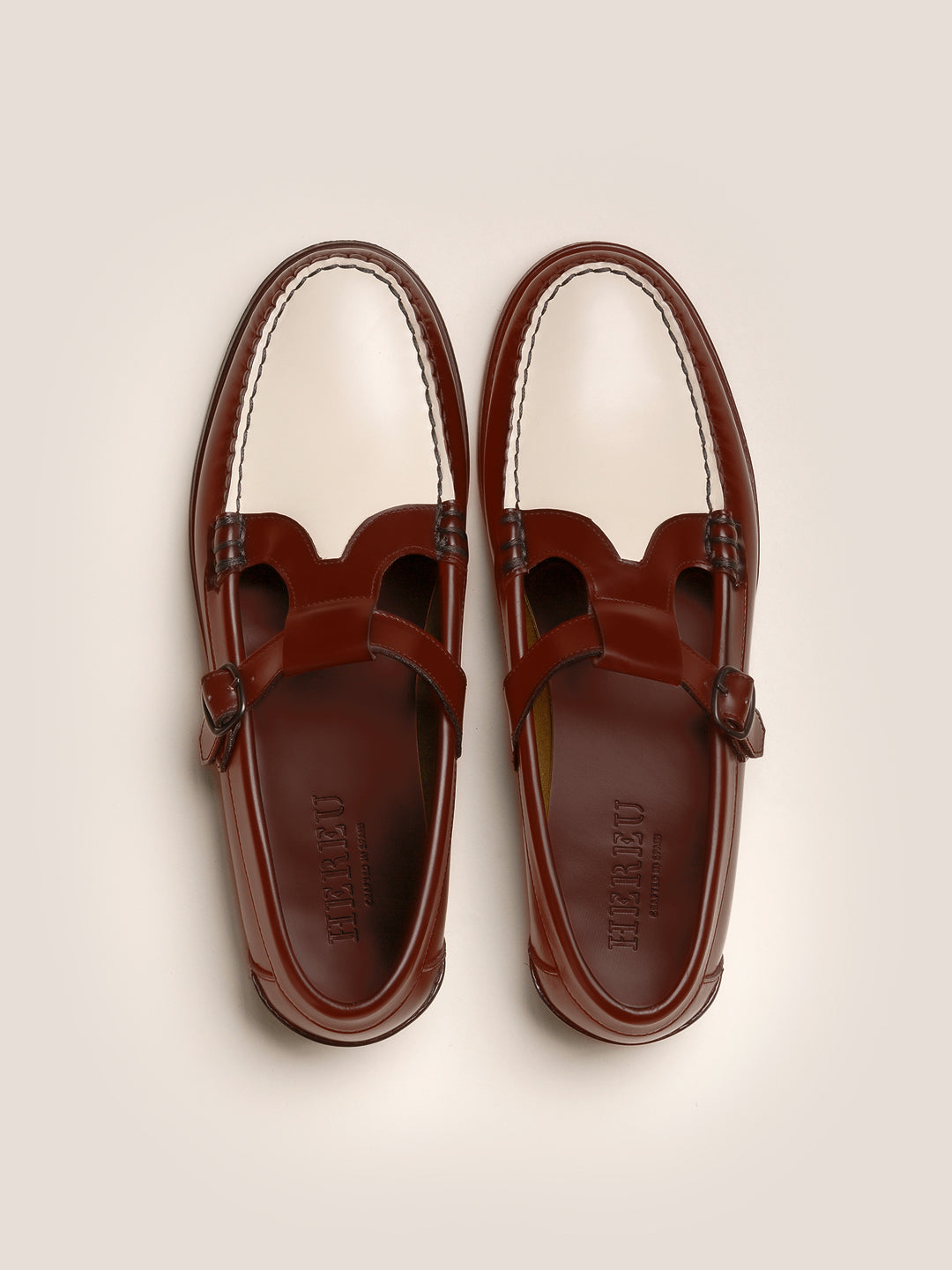 ALBER BICOLOR - Men's T-bar Loafer