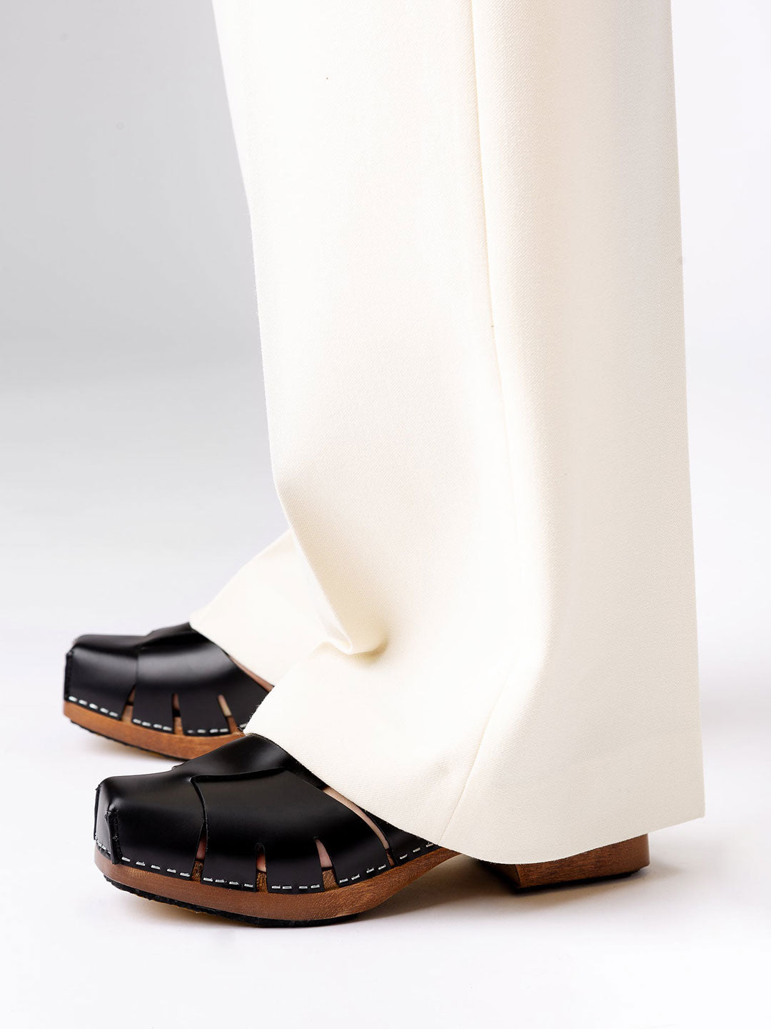 LICIA - Square Toe Fisherman Mule Clog