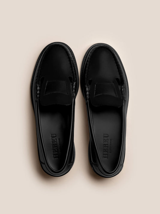 SINEU ROUND - Men's Interlaced-detail Slip-on Loafer
