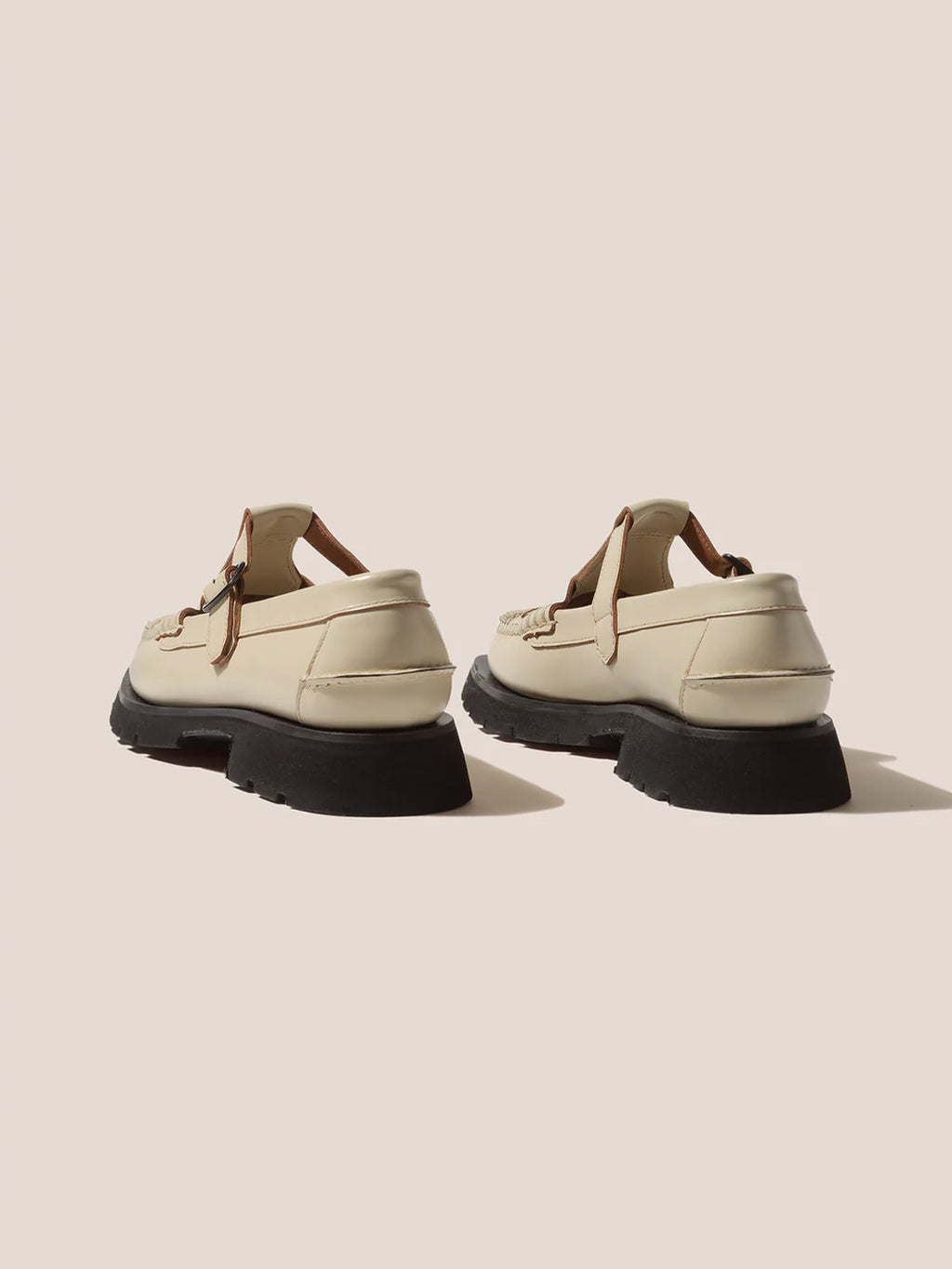 SOLLER SPORT - Tread Sole T-Bar Loafers